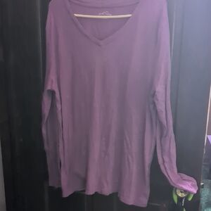 Eddie Bauer Lavender Long Sleeve Top